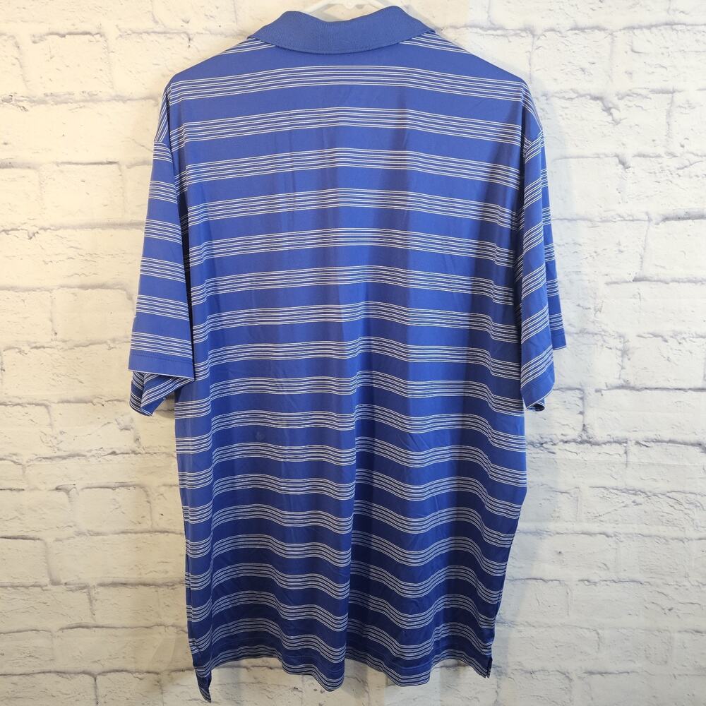 Nike Golf Dri-Fit Tour Performance SS Blue White Size 2XL Polo Shirt - Picture 4 of 7